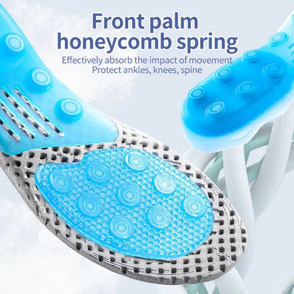 Premium Spring Silicone Gel Insoles Orthopedic Health Sole Pad For Shoes Insert Arch Support Pad For Plantar Fasciitis Feet Care