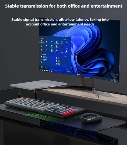 Hot Sale Portable USB Wireless Keyboard & Mouse Set for Desktop & Laptop Silent Mouse Set Suitable for Home Game & Office Use