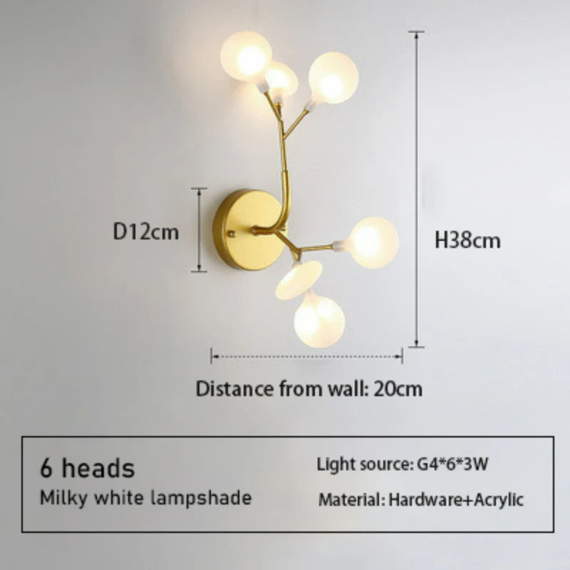 Nordic Modern Firefly Ceiling Chandelier Pendant Lamp G4 Led Lights Home Baby Room Bedroom Living Room Decoration Salon Starry