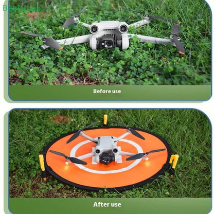 Drone Landing Pad 55cm Foldable Waterproof Double-Sided Portable Helipad for RC Drone Quadcopter