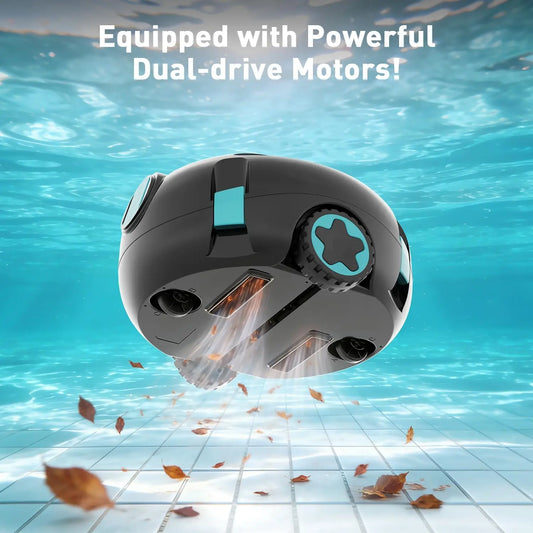 2026 Model Cordless Automatic Pool Cleaning Robot – Suitable for All Pool Types; Safe for family Use (Children and Adults); 4,000 LPH Flow Rate; Portable; Features a 50.72 oz Debris Basket and 140μm Filter Tray; Suitable f