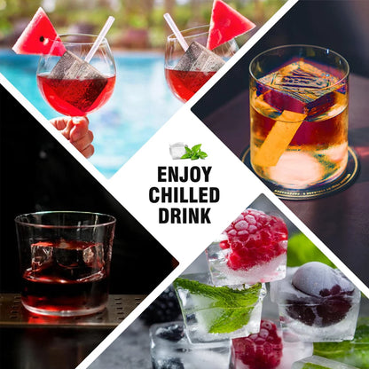 15 Grid Silicone Ice Cube Molds Reusable Big Ice Tray Mold Durable Ice Mould With Lid for Bar Pub Whiskey Cocktail