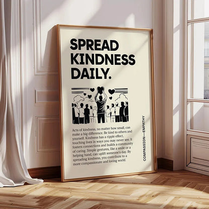 1pc Inspirational Quote Poster Wall Art Motivational Message Unique Gift Idea Poster Minimalistic Home Office Decor