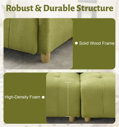 Double Storage Sofa With Hidden Storage Design Suitable for Small-Sized Living Rooms Bedrooms Apartments Studio Apartments Dormitories