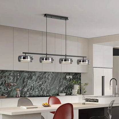 Nordic Minimalist Glass Pendant Lights Dimmable Table Dining Room Kitchen Island Ceiling Chandelier Indoor Lighting Fixture