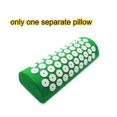 Acupressure Mat Massage Mat Pillow Set Applicator for Neck Foot Yoga Mat with Needle Back Cushion