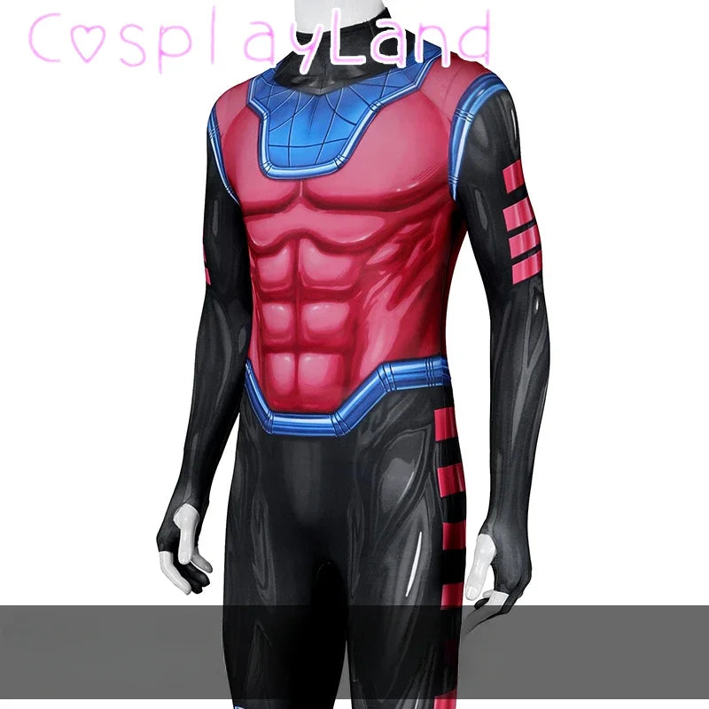 X Gambit Remy Cosplay Costume Man Battle Suit Leather Long Trench Jumpsuit Mask Set Superhero Halloween Carnival Outfits