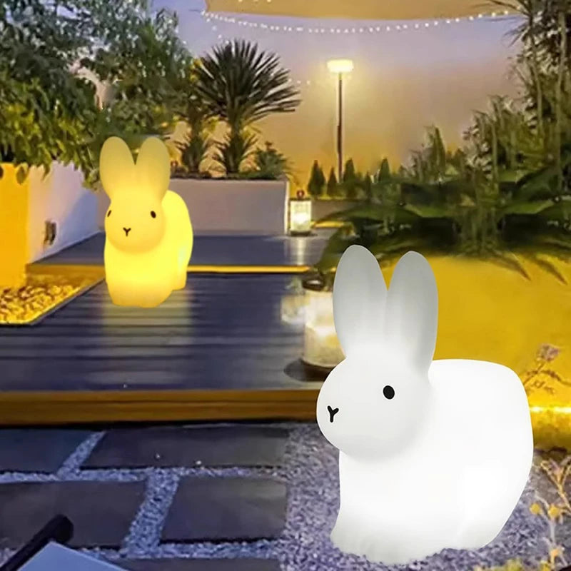 Luminous Rabbit Lamp Lawn Solar LED Outdoor Lighting Outdoor Garden Decoration Outdoor Garden Light