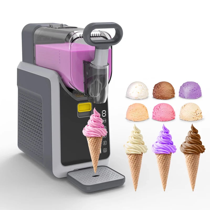 Snow Melting Machine Small Household Cold Drink Slush Machine Automatic Cleaning Smoothie Beverage Milkshake Shaved Ice Machine