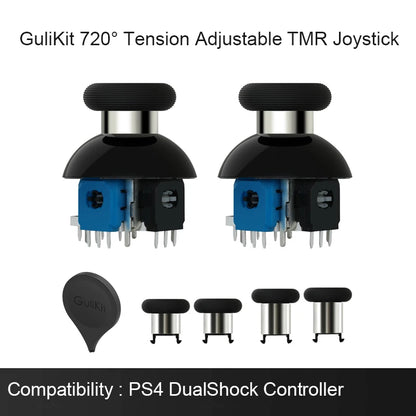 GuliKit 720° Tension Adjustable TMR Joystick for PS4 PS5 Edge Gamepad for Switch Pro Xbox Series Controller Game Accessories