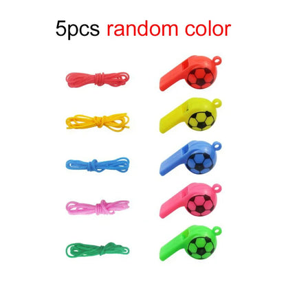 5/10pcs Mini Plastic Whistle Horn for Party Noise Producing Material Cheerleading Supplies Cheerleading Referee Whistles TMZ