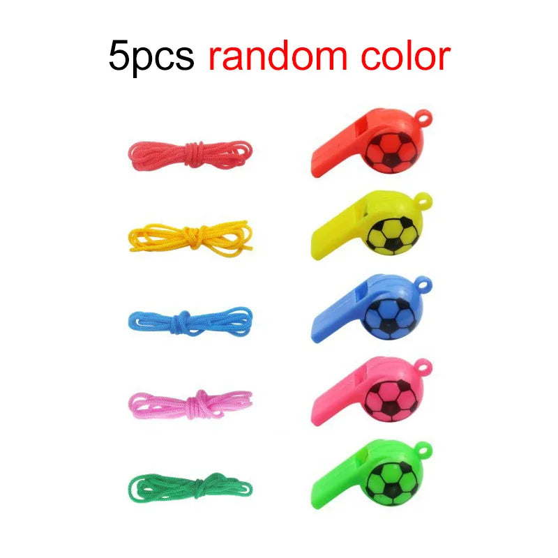 5/10pcs Mini Plastic Whistle Horn for Party Noise Producing Material Cheerleading Supplies Cheerleading Referee Whistles TMZ