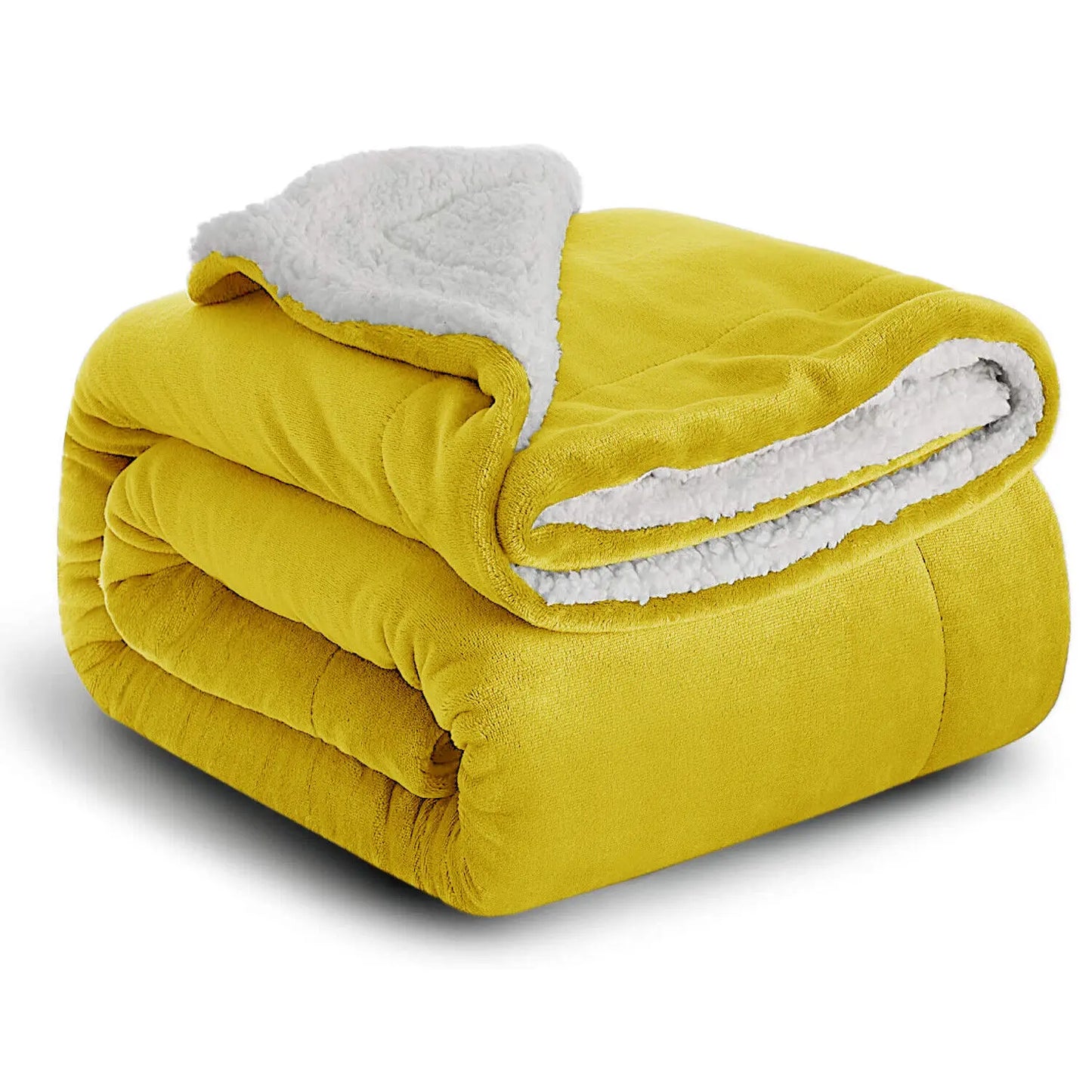 Sherpa Fleece Blanket Throw Black Soft Reversible Thick Plush Blankets Microfiber Winter Bed Blanket for Camping Couch Sofa