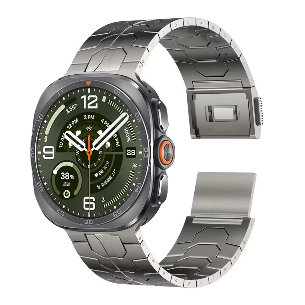 No Gap Stainless Steel Strap For Samsung Galaxy Watch Ultra 2-1/Ultra 2025 47mm High-end Bracelet Correa Galaxy Watch Metal Band