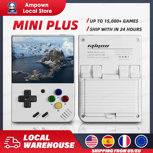 Mini Plus Handheld Game Console | 3.5-Inch IPS Screen, 64GB Bundle | Portable Retro Gaming