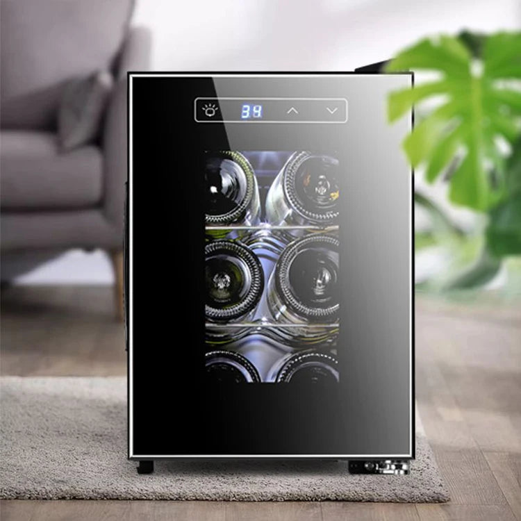 6 Bottle Portable Thermostatic Wine Cabinet Air Cooling Fridge Wine