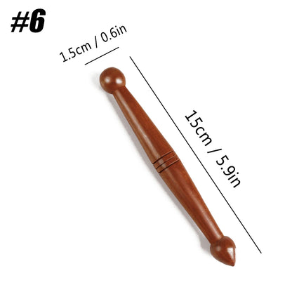 1PCS Wood Foot Massage Stick Travel Manual Acupressure Pen Thai Reflexology Tools for Face Neck Back Waist Massager Trigger Poin
