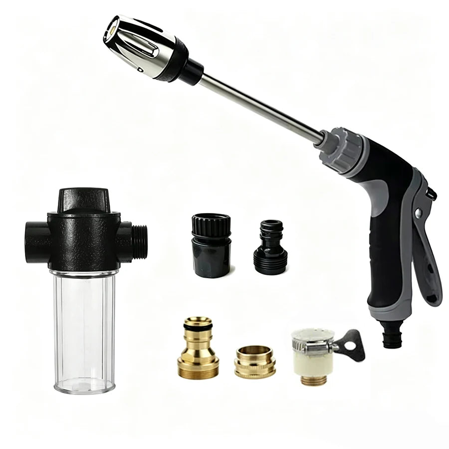 High Portable Automobiles Cleaning Tool Garden Lawn Watering Hose Nozzle Foam Lance High Pressure Sprinkler Water Gun Car Washer