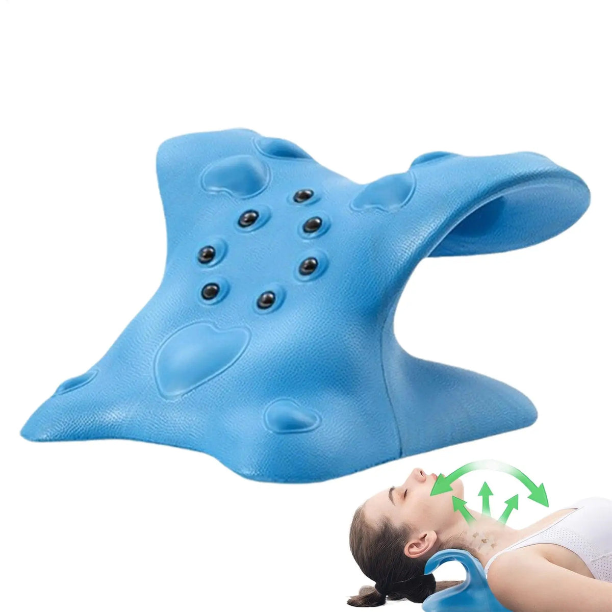 C-shaped Neck Stretcher Pillow Magnetic Pain Relief Shoulder Relaxer Spine Support Spine Correction Massage Pillow