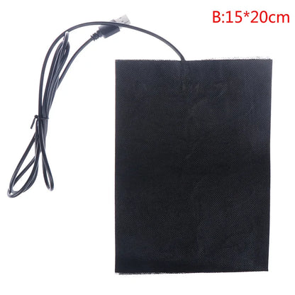 1 USB Heating Pad 5V Winter Heating Pad Temperature Control Seat Mat Sleeping Heater Carpet Multiple Sizes Available