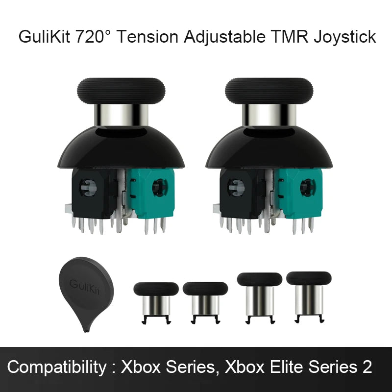 GuliKit 720° Tension Adjustable TMR Joystick for PS4 PS5 Edge Gamepad for Switch Pro Xbox Series Controller Game Accessories