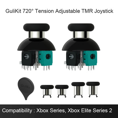GuliKit 720° Tension Adjustable TMR Joystick for PS4 PS5 Edge Gamepad for Switch Pro Xbox Series Controller Game Accessories