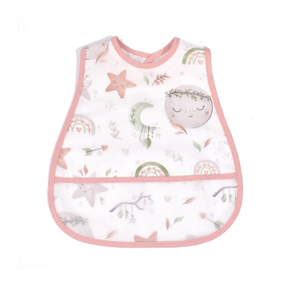 2023New Cartoon Pattern EVA Waterproof Pocket Lunch Feeding Bibs Adjustable Baby Bibs Cute Children Baby Apron Kids Burp Cloths