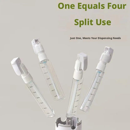 Portable 4 In 1 Travel Dispenser Leak Proof Refillable Bottles Toiletry Container for Shampoo Conditioner Body Wash Lotion