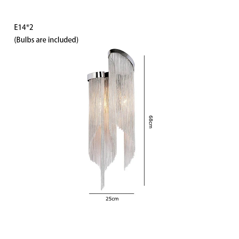 Luxury Tassels Led Pendant Lights New Gold Lustres Hanging Lamps For Ceiling Modern Decoration Home Decor For Bedroom Chandelier