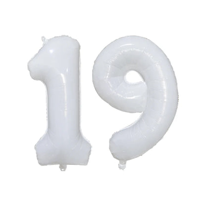 2Pcs 32 Inch Gold Silver Black Blue Red Helium Foil Number Balloon 16 17 18 19 20 21 Happy Birthday Party Decoration Supplies