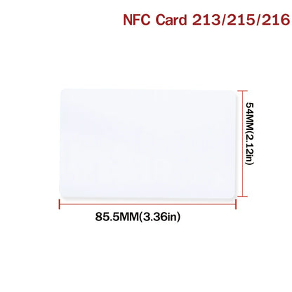 10/50pcs NFC Ntag216 Ntag215 Ntag213 White Card TAG ISO14443A RFID Cards Ntag 213 Chip for All NFC Enabled Phones