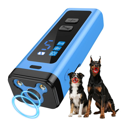 Ultrasonic Dog Barking Deterrent Device Rechargeable 5 Levels Pet Training Anti Barking Control Stop Barking up to 30FT