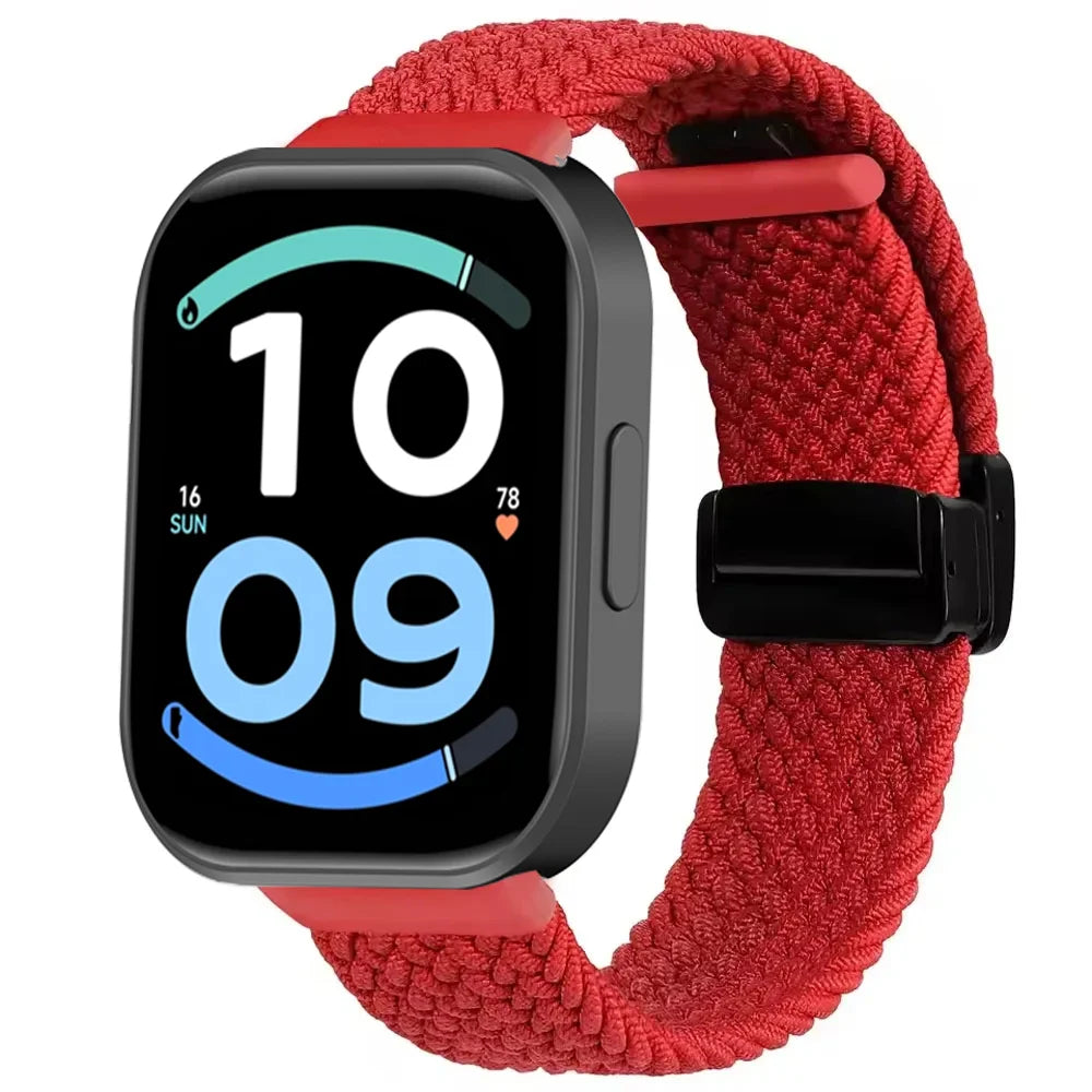 Nylon Braided Strap for Redmi Watch 6 Active 6 Lite Xiaomi Band 10 Pro 9 Pro 8 Pro Magnetic Buckle Wristband Redmi Watch 6 5 4