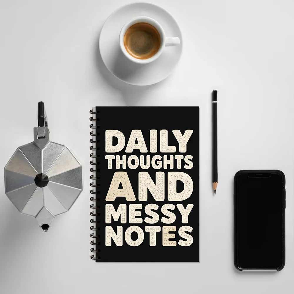 1pc, I am planning a revenge notebook, new work log, 50 sheets lined diary, stationery, black humor spiral notebook