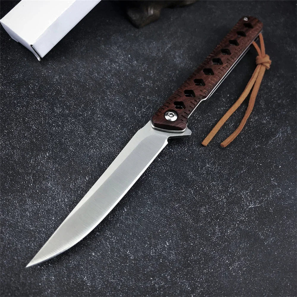 Folding Knife Outdoor Hiking Travel Camping Barbecue Fishing Climbing Mountaineering Field Exploration Practical Tool