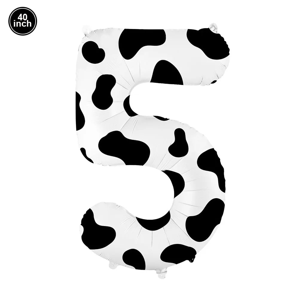 Cow Happy Birthday Cake Decoration Cow Cake Topper for Farm Cow Birthday Party Decoration Supplies