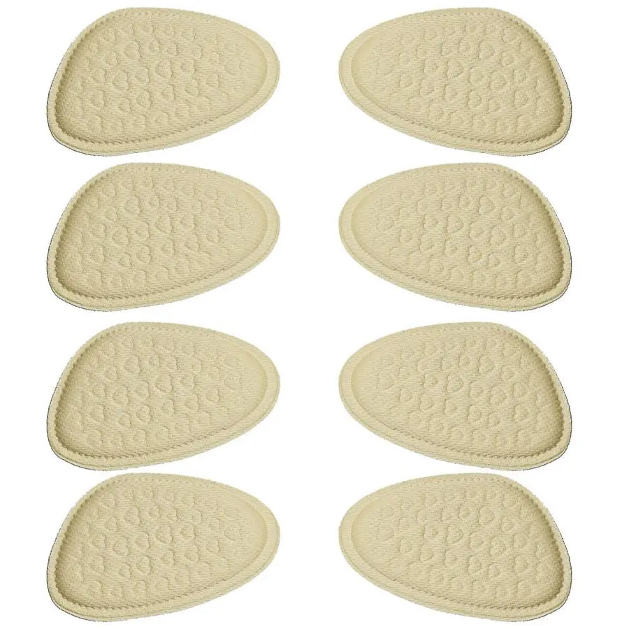 8 pcs Soft Forefoot Pads For High-heeled Shoes, Non-slip Half Insoles, Comfortable Forefoot Cushions For Foot Care
