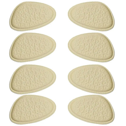 8 pcs Soft Forefoot Pads For High-heeled Shoes, Non-slip Half Insoles, Comfortable Forefoot Cushions For Foot Care