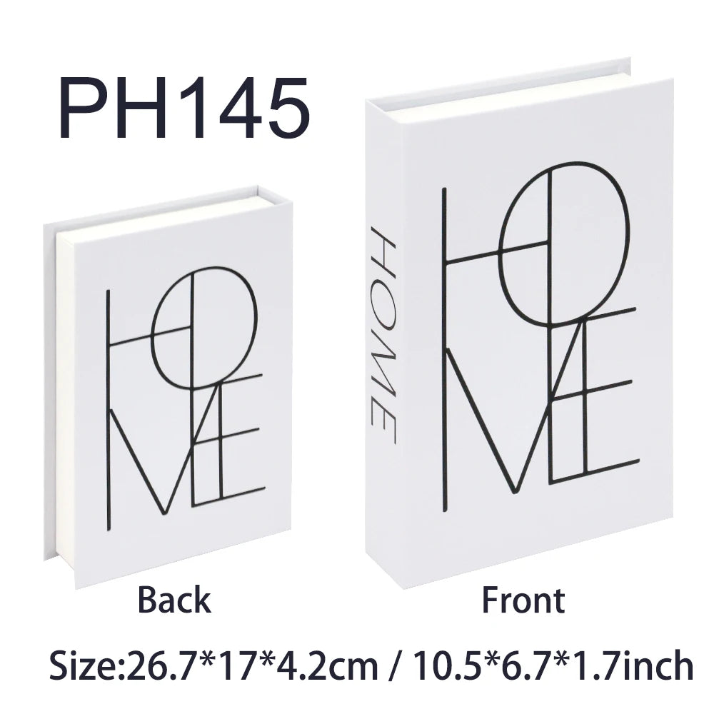 Luxury Fake Books Home Decoration Accessories for Living Room Fashion Fake Book Storage Box Simple Nordic Coffee Table Books