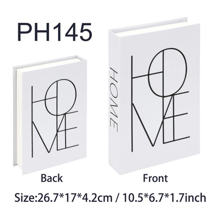 Luxury Fake Books Home Decoration Accessories for Living Room Fashion Fake Book Storage Box Simple Nordic Coffee Table Books