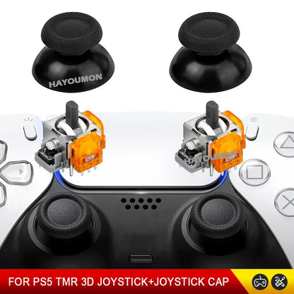 TMR Electromagnetic Joystick For PS5 Gamepad 3D Analog Stick Sensor Module For PS5 Controller with Joystick Caps Game Accessory