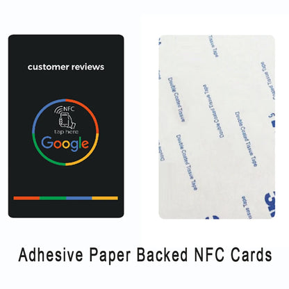 Universal NFC Cards Google Review NFC Card  Increase Your Reviews PVC Material Standard Card Size
