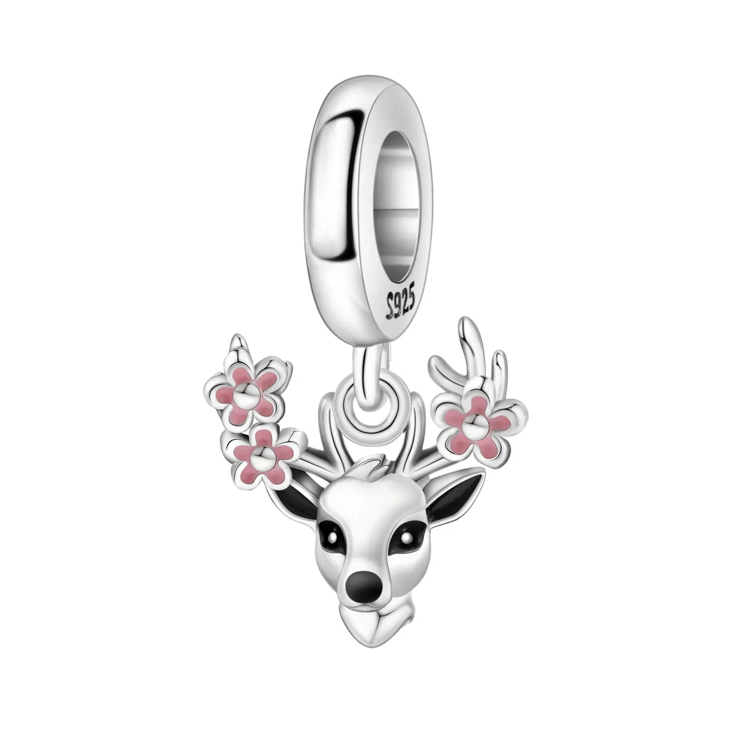 Hot Sale 925 Sterling Silver Dog Cat Cute Pet Animals Pendant Birthday Party Gift for Women Bangle Bracelet Necklace DIY Jewelry