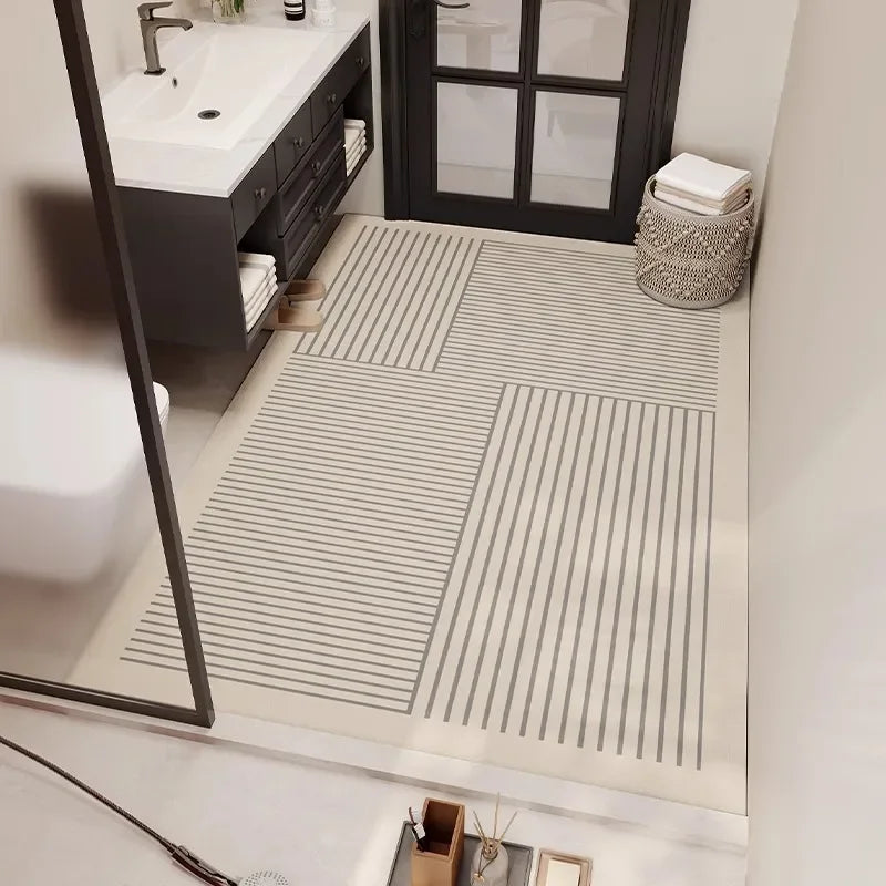 Carpet in the Bathroom Mat Absorbent Non-Slip Floor Mats Home