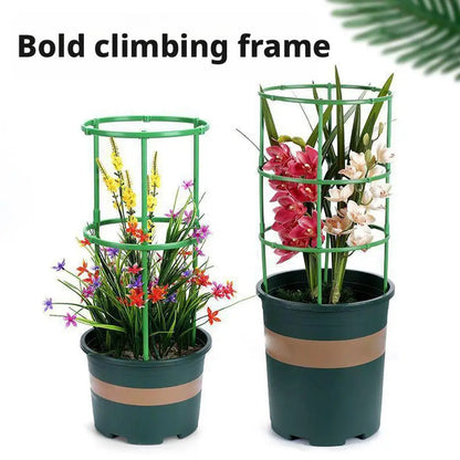 3/6/10 Layers Plant Support Plant Stakes Round Plant Support Ring Plastic Plant Cage Holder Flower Pot Climbing Trellis