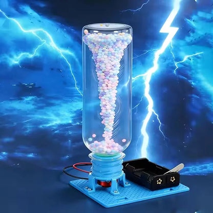 Electric Vortex Tornado Puzzle Assembly Toys DIY Physical Science Experiment Kits STEM Educational Desktop Models Creative Gifts