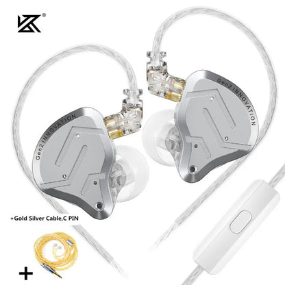 KZ ZSN Pro 2 Hybrid Drive 1BA 1DD in Ear Earphones HIFI Bass Headset Monitor Earbuds Sport Game Headphone EDXPROX ZS10PRO