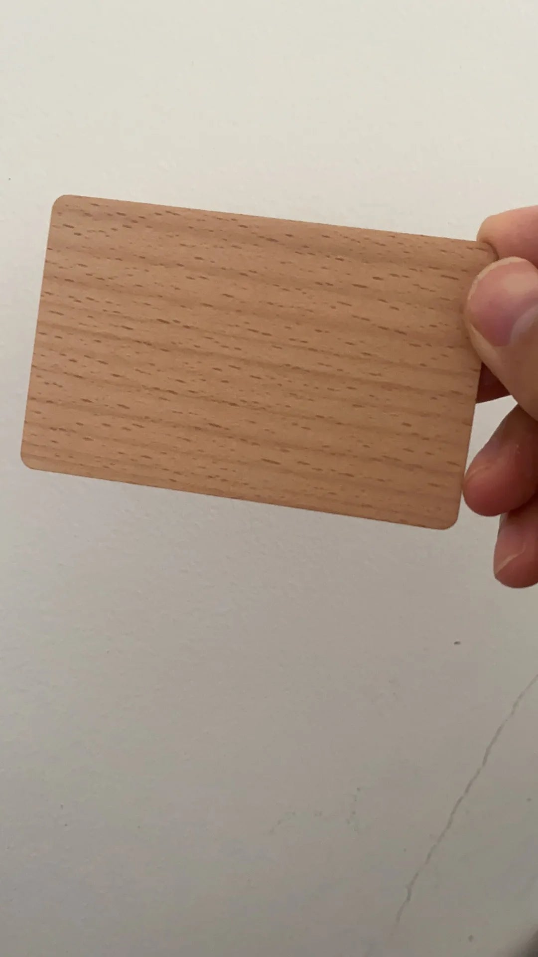 1pcs  12 colors wood 13.56mhz NFC Blank Bamboo black walnut cherry beech Wooden Membership Card NFC Contactless Business Card