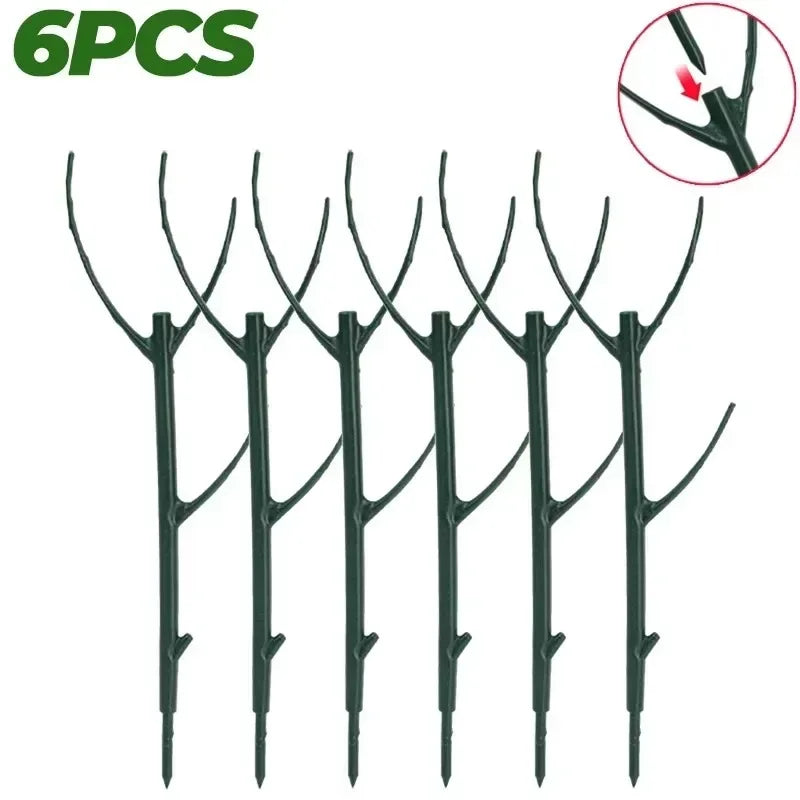 30/3Pcs Plant Support Pile Climbing Vine Stake Bonsai Fixing Rod Garden Plants Stake Holder Flower Support Rack For Potted Plant