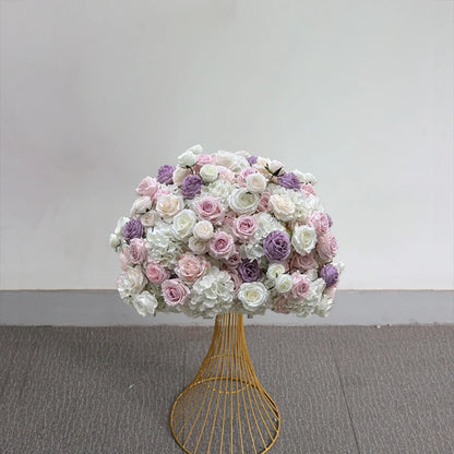 70/60/30cm White Rose Green Plants Leaf Artificial Flower Ball Wedding Table Centerpiece Decor Marriage Banquet Road Lead Floral